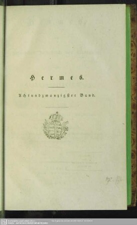 28.1827: Hermes oder kritisches Jahrbuch der Literatur