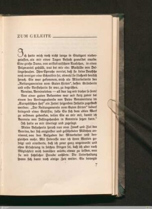 Zum Geleite