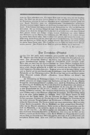 Der Devaheim-Skandal
