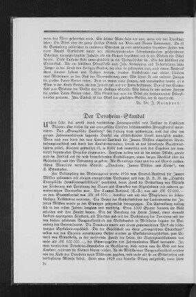 Der Devaheim-Skandal