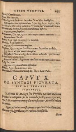 Caput X. De Syntaxi Figurata, Seu De Figuris Syntaxeos.