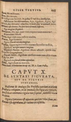 Caput X. De Syntaxi Figurata, Seu De Figuris Syntaxeos.