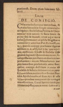 Locus De Coniugio.