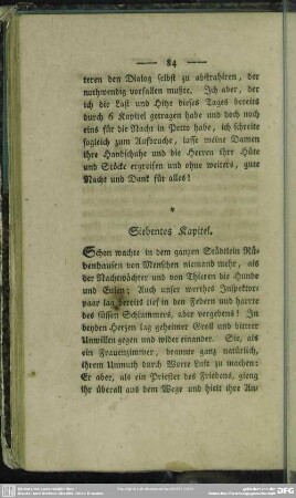 Siebentes Kapitel