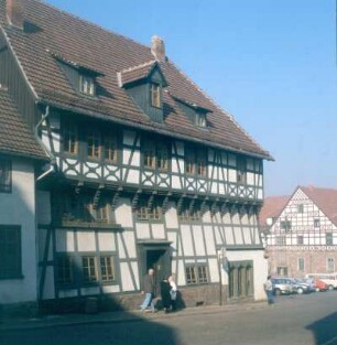 Eisenach, Lutherplatz 8. Lutherhaus (Baubeginn 15./16. Jh.) Straßenansicht