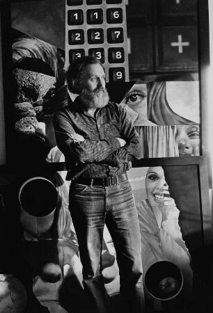 Der Maler Ingo Arnold in seinem Atelier
