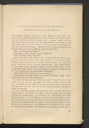 17. Einefolgenschwere Liebesgeschichte Kampf bis zum letzten Mau