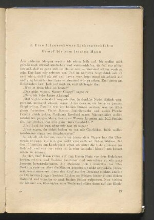 17. Einefolgenschwere Liebesgeschichte Kampf bis zum letzten Mau
