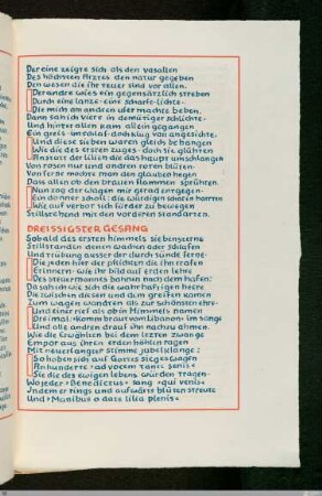 Dreissigster Gesang