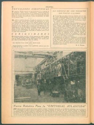Nueva rotativa para la "Editorial Atlántida"