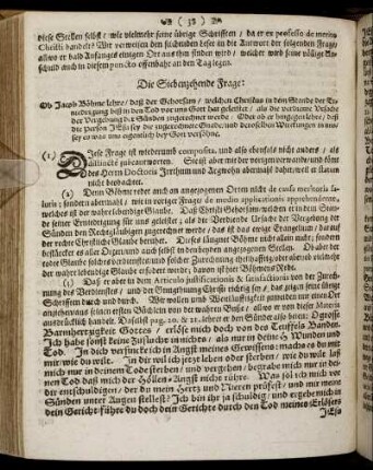 Die Siebenzehende Frage - Zwanzigste Frage