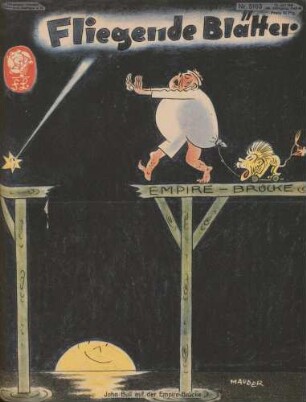 "John Bull auf der Empire-Brücke"