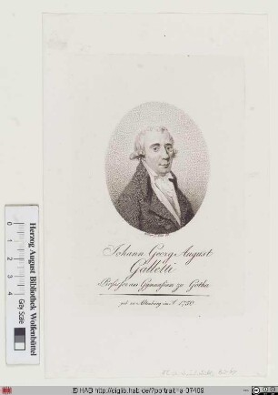 Bildnis Johann Georg August Galletti