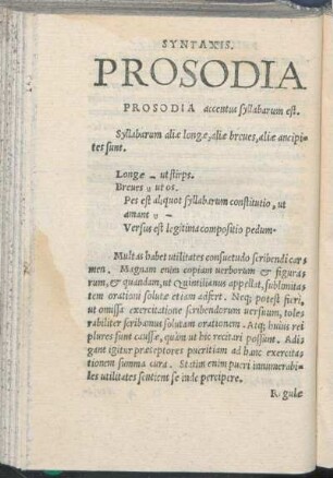 Prosodia.