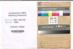 Entnazifizierung Walter Schnorr , geb. 14.01.1904 (Baukaufmann)