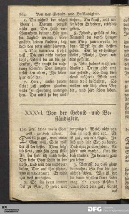 XXXVI. Von der Geduld und Beständigkeit.