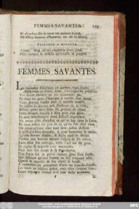 Femmes Savantes.