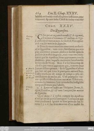 Chap. XXXV. Du Quaresme.