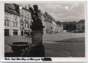 Gotha, Marktplatz und Wasserkunst