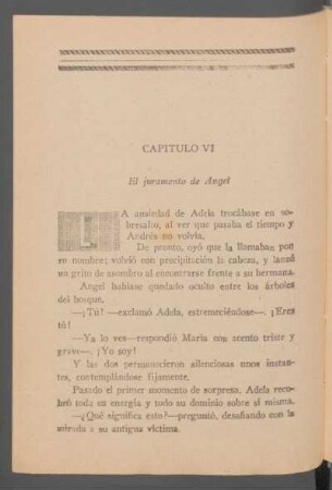 Capítulo VI - El juramento de Angel