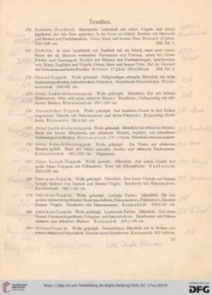 Textilien (Nr. 170-198)
