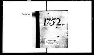 Dresdner Hoftagebücher (Serie B), 1752