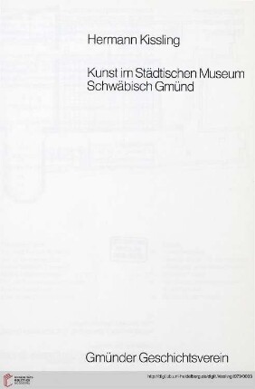 Kunst im Städtischen Museum Schwäbisch Gmünd