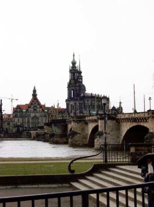 Dresden: Augustusbrücke, Georgentor, Katholische Hofkirche, Hausmannsturm