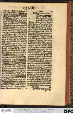 [H]ieronymus Eusebii viri no[bilis filius ab oppido Stridonis quod Dalmatie et Pannonie confinia tenet...]