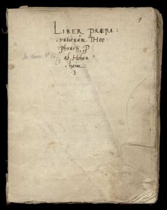 Paracelsus: Liber praeparationum