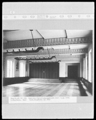 Güstrow, Wall 3. Verwaltungsgebäude (um 1935; A. Kegebein). Saal