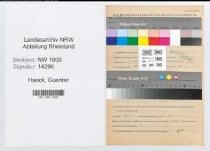 Entnazifizierung Guenter Haack, geb. 25.05.1922 (Ingenieur)