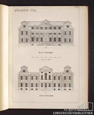 Raynham Hall. West Elevation / East Elevation