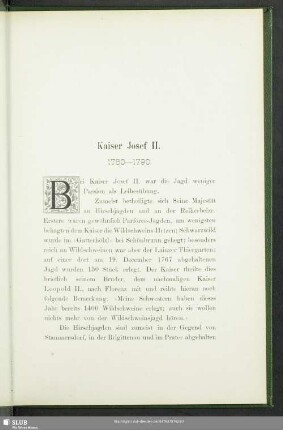 Kaiser Josef II. : 1780-1790