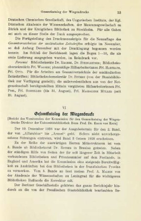 VI Gesamtkatalog der Wiegendrucke