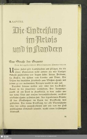 3. Kapitel. Die Einkreisung im Artois und in Flandern
