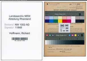 Entnazifizierung Richard Hoffmann, geb. 14.07.1902 (Staedt.Angest.)