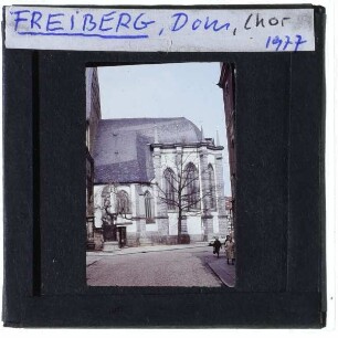 Freiberg, Lutherbrunnen,Freiberg, Dom : Chor