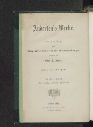 Bd. 5: Das Märchen meines Lebens : Selbstbiographie des Verfassers