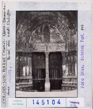 Chalons-sur-Marne: Notre-Dame-en-Vaux, Portal des südlichen Seitenschiffs