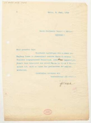 Brief an Heinrich Zöllner : 02.06.1910