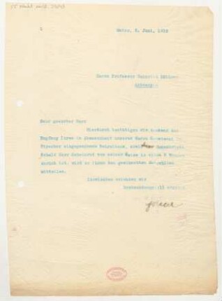 Brief an Heinrich Zöllner : 02.06.1910