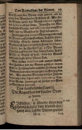 Das funffzehende Capitel. Die Kranckheit der faulen Brut zu heilen