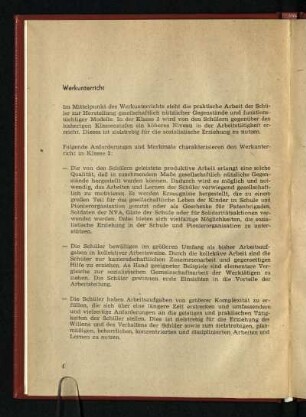 Werkunterricht