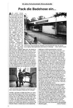 Pack die Badehose ein... : 30 Jahre Schwimmhalle Simrockstraße