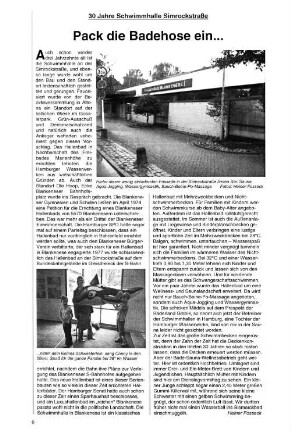 Pack die Badehose ein... : 30 Jahre Schwimmhalle Simrockstraße
