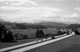 Frasdorf: Autobahn, Richtung München bei Frasdorf