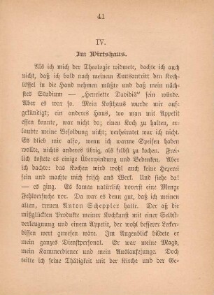 IV. Im Wirtshaus