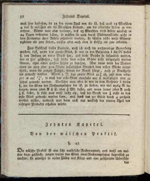 Zehntes Kapitel. Von der wälschen Praktik.