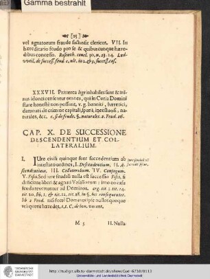 Cap. X. De Successione Descendentium Et Collateralium